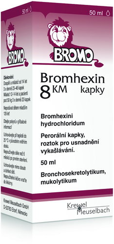 Bromhexine 8 KM drops 50 ml - Medicinal Product - Main image