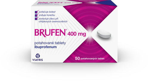 Brufen 400 mg 50 tablets - Medicinal Product - Main image