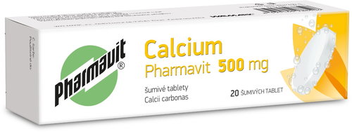 Pharmavit Calcium 500 mg 20 effervescent tablets - Medicinal Product - Main image