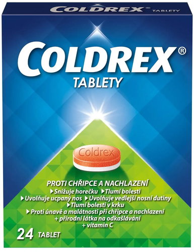 Coldrex tablets 24 tablets - Medicinal Product - Main image