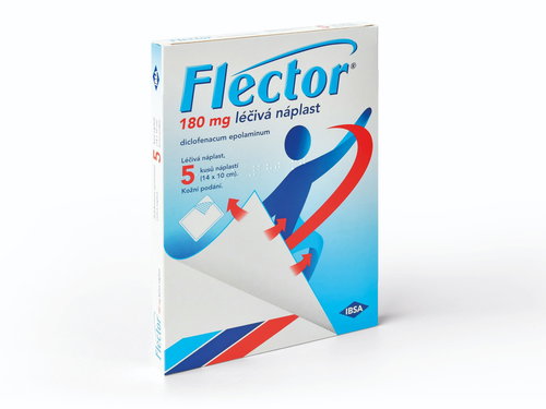 Flector 180 mg medicinal patch 5 pcs - Medicinal Product - Main image