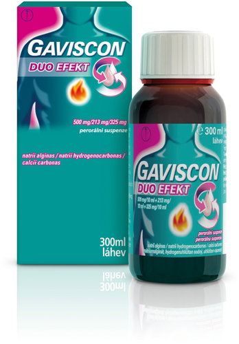 Gaviscon Duo Effect 500MG/213MG/325MG suspension 300 ml - Medicinal Product - Main image