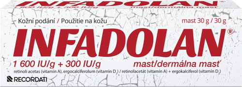 Infadolan 1600 IU/g + 300 IU/g ointment 30 g - Medicinal Product - Main image
