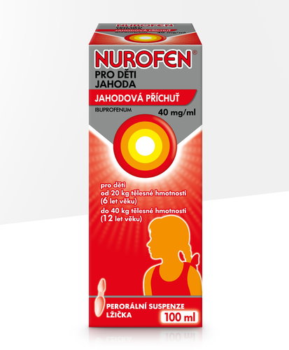 Nurofen for children 4% strawberry suspension 100 ml - Medicinal Product - Main image