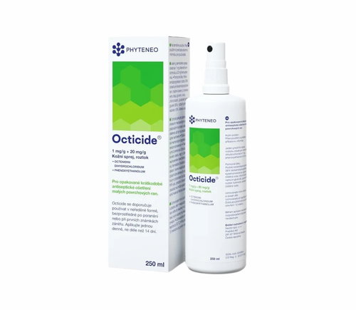 Phyteneo Octicide 1 mg/g + 20 mg/g skin spray, solution 250 ml - Medicinal Product - Main image