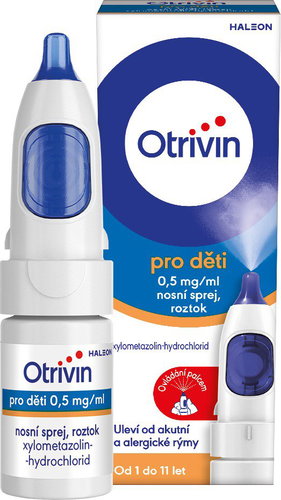 Otrivin pro děti 0,5 mg/ml nosní sprej 10 ml - Léčivý přípravek - Hlavní obrázek