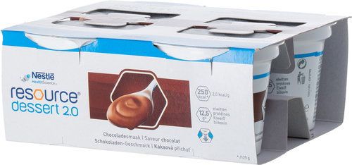 Resource Dessert 2.0 Cocoa 4 × 125 g - Food for Special Medical Purposes - Main image