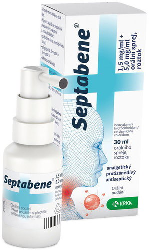 Septabene 1.5 mg/ml + 5.0 mg/ml oral spray 30 ml - Medicinal Product - Main image