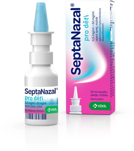 SeptaNazal children 0.5 mg nasal spray 10 ml - Medicinal Product - Main image