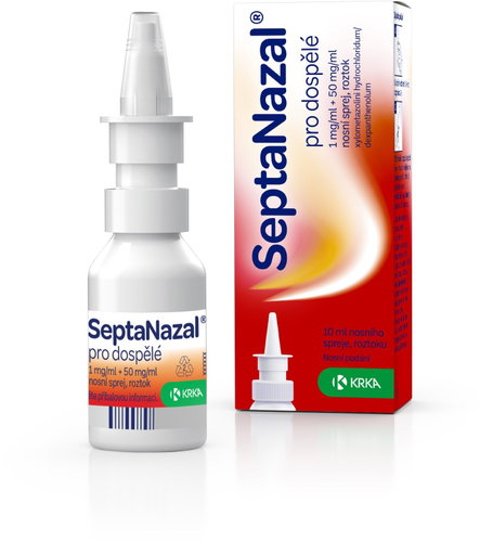 SeptaNazal dosp.1mg/50mg in 1ml nasal spray, solution 10 ml - Medicinal Product - Main image