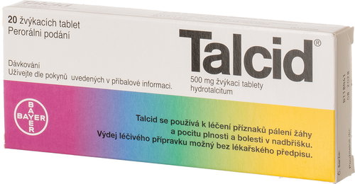 Talcid 20 chewable tablets - Medicinal Product - Main image