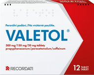 Valetol 12 tablet - Léčivý přípravek