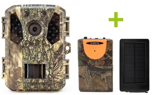 OXE Cheetah II, hunting detector and solar panel + 32GB SD card and 6 batteries - Camera Trap - Main image