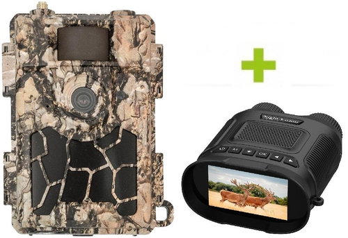 OXE Spider 4G photo trap and OXE DV29 binocular night vision + 32GB SD card, SIM, tripod - Camera Trap - Main image