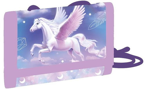 Oxybag children's textile wallet Pegasus pink - Wallet - Main image