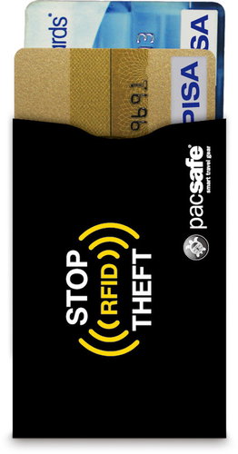 PACSAFE RFIDsleeve 25 (2 pack) Black - Payment Card Case - Main image