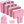 Organizer set 7 pcs, pink