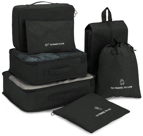 Kufryplus SN1356 Travel organizer set black - Packing Cubes - Main image
