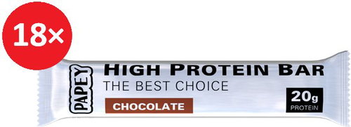 PAPEY high protein chocolate bar 80gx18pcs - Protein Bar - Main image