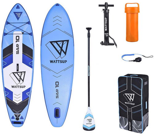 Poolstar Wattsup Sar 10'0'' × 32'' × 6'' Blue - Paddleboard - Main image