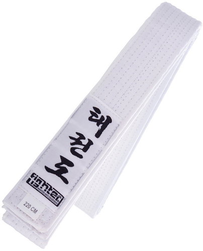 Fighter Taekwondo ITF - bílá, FTB-01, 180 cm - Kimono Belt - Main image