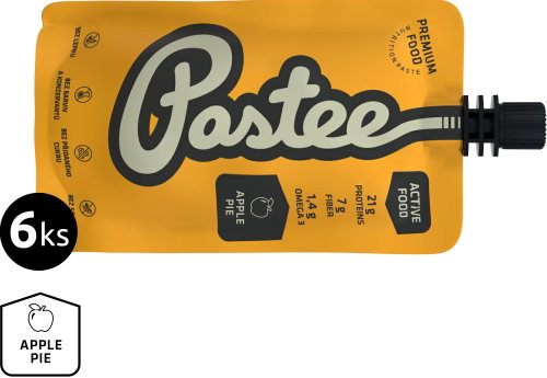 Pastee Active Food apple pie 120g, 6 pcs - Long Shelf Life Food - Main image