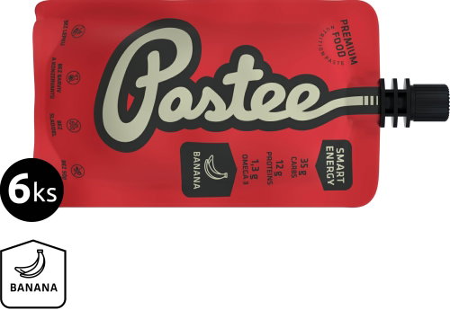 Pastee Smart Energy, Banana, 120g, 6pcs - Long Shelf Life Food - Main image
