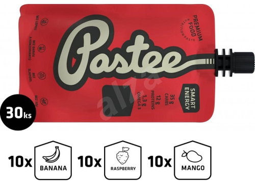 Pastee Smart Energy large starter set, 30 pcs (3x10pcs per flavour) - Long Shelf Life Food - Main image