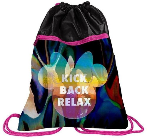 PASO backpack duffle bag with front pocket Minnie dark - Drawstring Bag - Main image