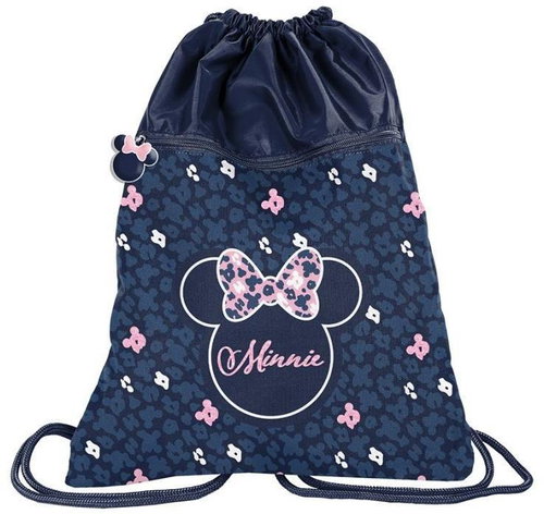 PASO backpack duffle bag with front pocket Minnie Mouse blue - Drawstring Bag - Main image