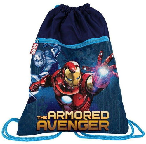PASO backpack duffle bag with front pocket Avengers IronMan - Drawstring Bag - Main image