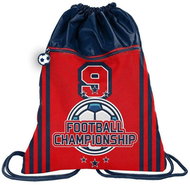 PASO backpack duffle bag with front pocket Football red - Drawstring Bag
