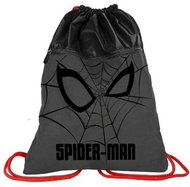 Drawstring Bag PASO backpack duffle bag with front pocket Spiderman black - Vak na záda
