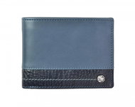Men's leather wallet SEGALI 951 320 005 WL blue/blue - Wallet