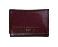 Women's leather wallet SEGALI 100 B cherry red - Wallet