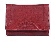 Women's leather wallet SEGALI 7196 B portwine - Wallet