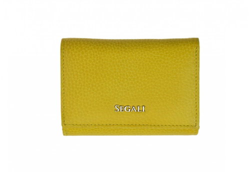 Women's leather wallet SEGALI 7106 B yellow - Wallet - Main image