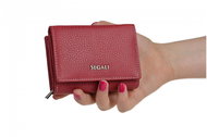 Women's leather wallet SEGALI 7106 B carmine - Wallet