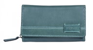 Women's leather wallet SEGALI 1770 turk. Green - Wallet