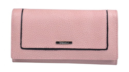 Women's leather wallet SEGALI 7075 pink - Wallet - Main image