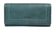 Women's leather wallet SEGALI 7052 green - Wallet