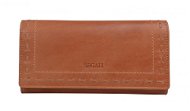 Women's leather wallet SEGALI 7052 cognac - Wallet