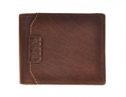 Men's leather wallet SEGALI 50759 brown - Wallet - Main image