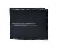Men's leather wallet SEGALI 7105 black - Wallet