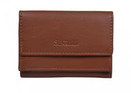 Women's leather wallet SEGALI 1756 cognac - Wallet