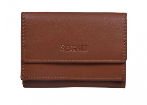 Women's leather wallet SEGALI 1756 cognac - Wallet - Main image