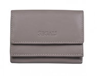 Women's leather wallet SEGALI 1756 mushroom - Wallet