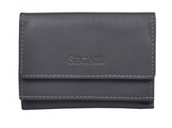 Women's leather wallet SEGALI 1756 grey - Wallet