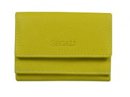 Women's leather wallet SEGALI 1756 neon lime - Wallet