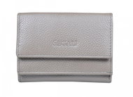 Women's leather wallet SEGALI 1756 silver - Wallet